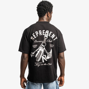 REPRESENT | KEYS TO THE CLUB T-SHIRT { JET BLACK