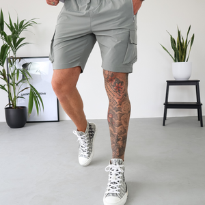 CAPO Lightweight Light Grey Cargo Shorts
