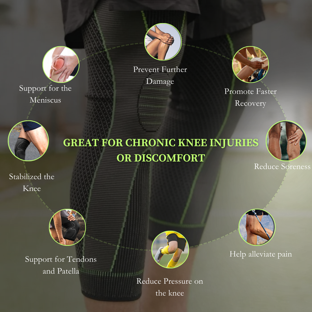 Knee Brace Compression Full Sleeve | For Men & Women | 1 pair