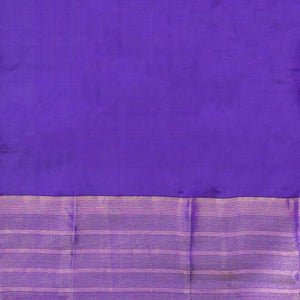 Pink Muthu striped silk saree, contrast striped zari border & zari-enriched striped pallu