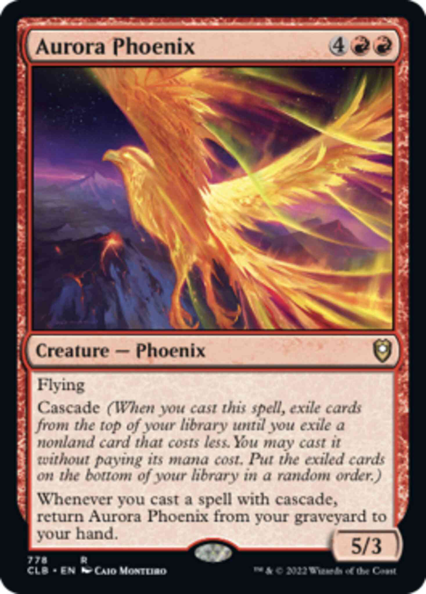 Aurora Phoenix [778] [Commander Legends: Battle for Baldur's Gate] [Non-Foil]