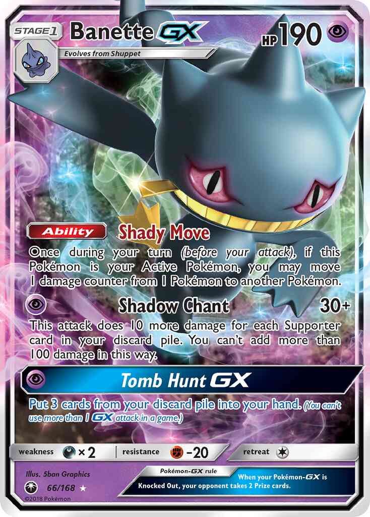 Banette-GX - 66/168 - Rare Holo GX [sm7-66] [Ultra]
