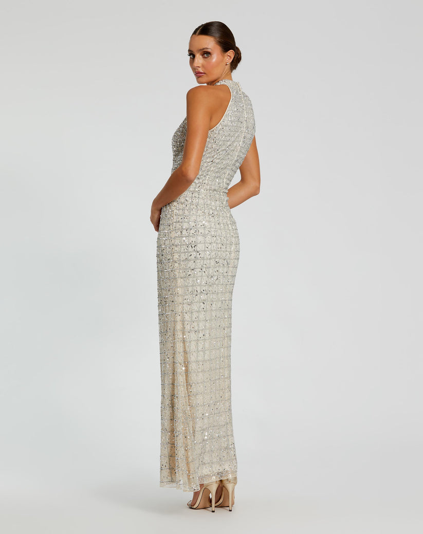 Mac Duggal 23018 Fitted Long Formal Evening Prom Dress
