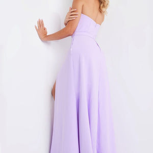 Jovani 23150 High Slit Long A Line Formal Jumpsuit