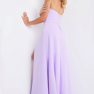 Jovani 23150 High Slit Long A Line Formal Jumpsuit