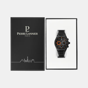 Copilote Men Quartz Black Dial Chronograph Stainless Steel Watch 231J439