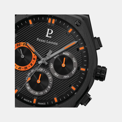 Copilote Men Quartz Black Dial Chronograph Stainless Steel Watch 231J439