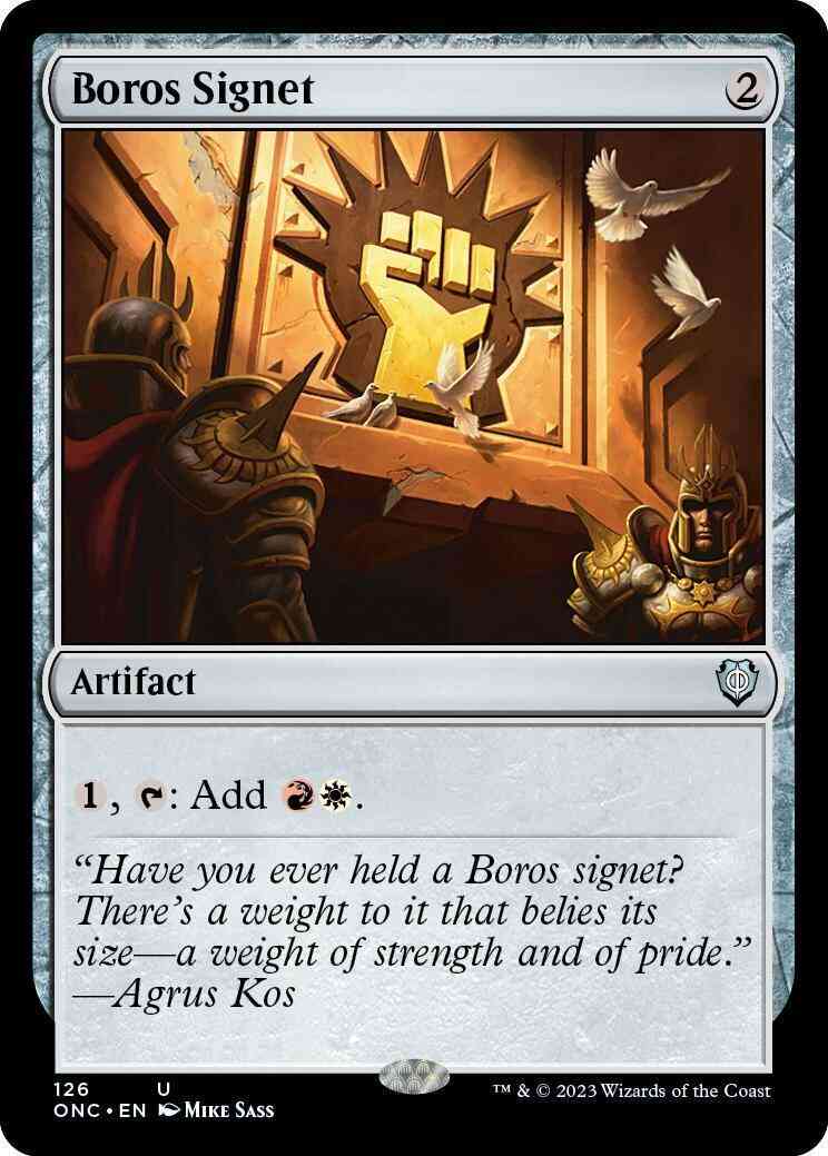 Boros Signet [126] [Phyrexia: All Will Be One: Commander] [Non-Foil]