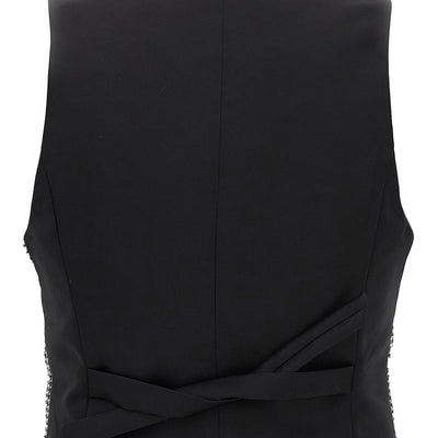 Alexandre Vauthier Houndstooth Waistcoat