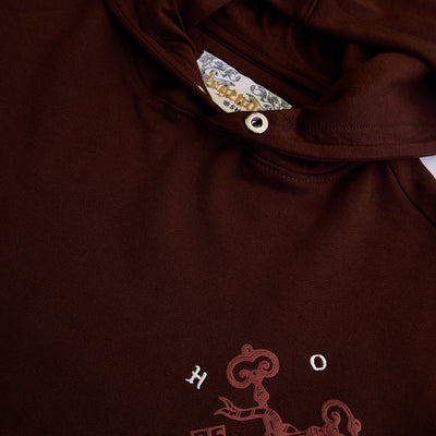 Legends Unchained Brown Embroidered Hoodie