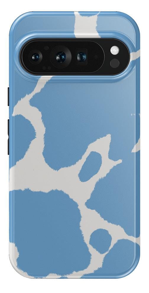 Current MOOd | Light Blue Cow Print Google Pixel Case