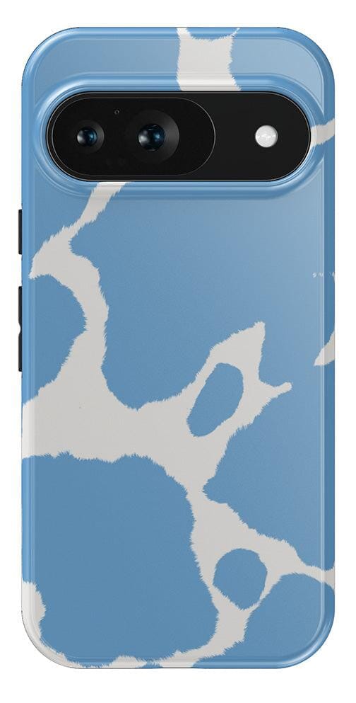 Current MOOd | Light Blue Cow Print Google Pixel Case