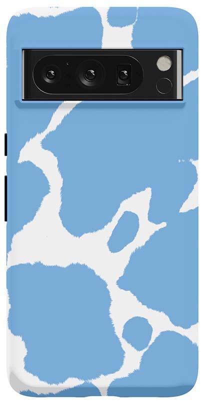 Current MOOd | Light Blue Cow Print Google Pixel Case