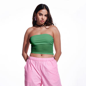 Green Mesh Tube Top