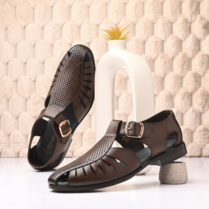Egoss Gold Peshawari Sandals For Men