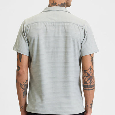 Light Grey Stripes Box Fit Shirt