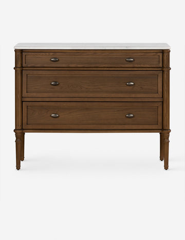 White Marble and Brown