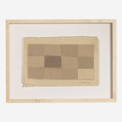 Checkered Earth Tones Wall Art by Shaina Page