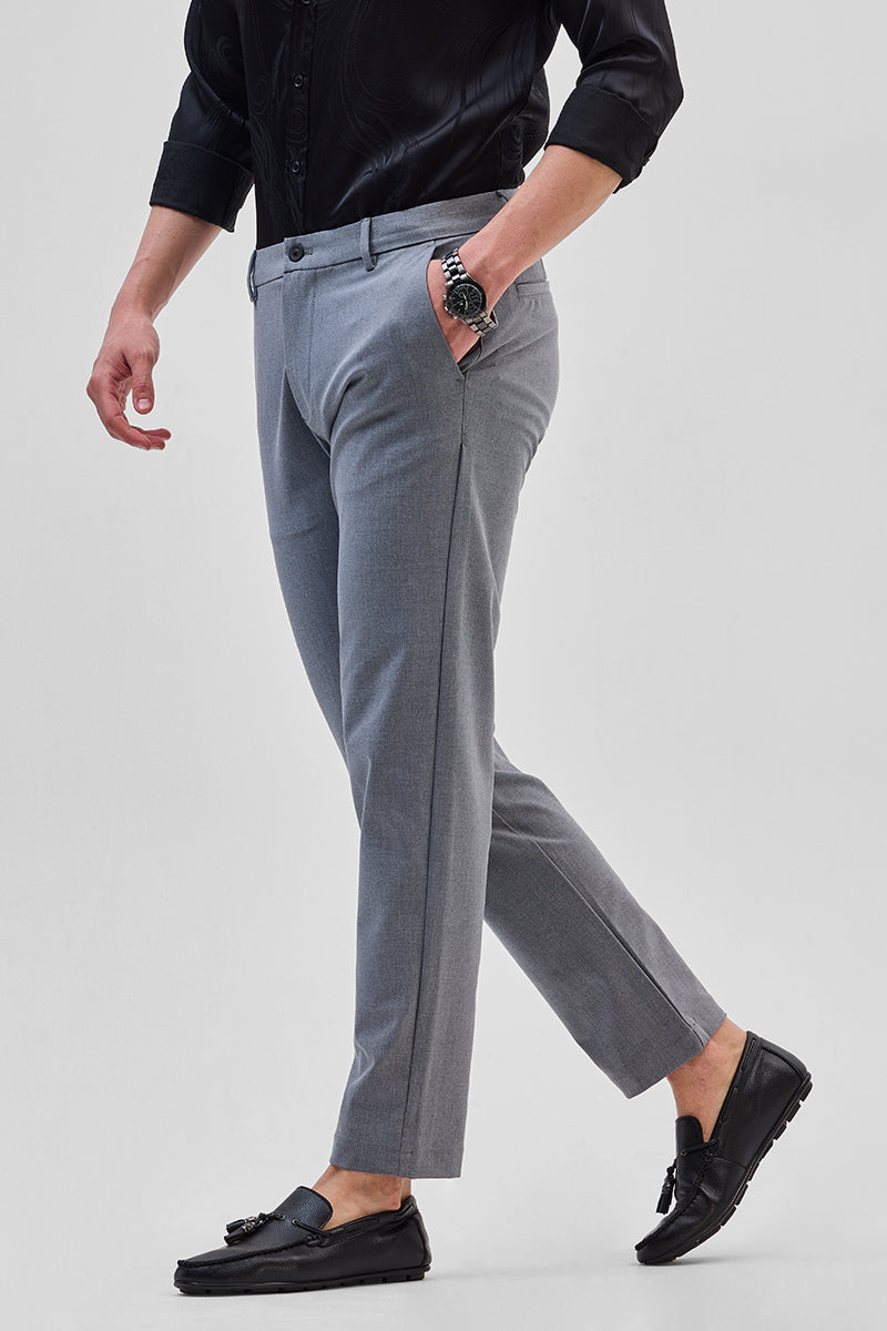 Grey Slim Fit Trousers