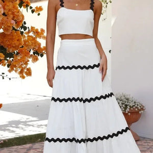 Leh Summer Set of Top with Skirt