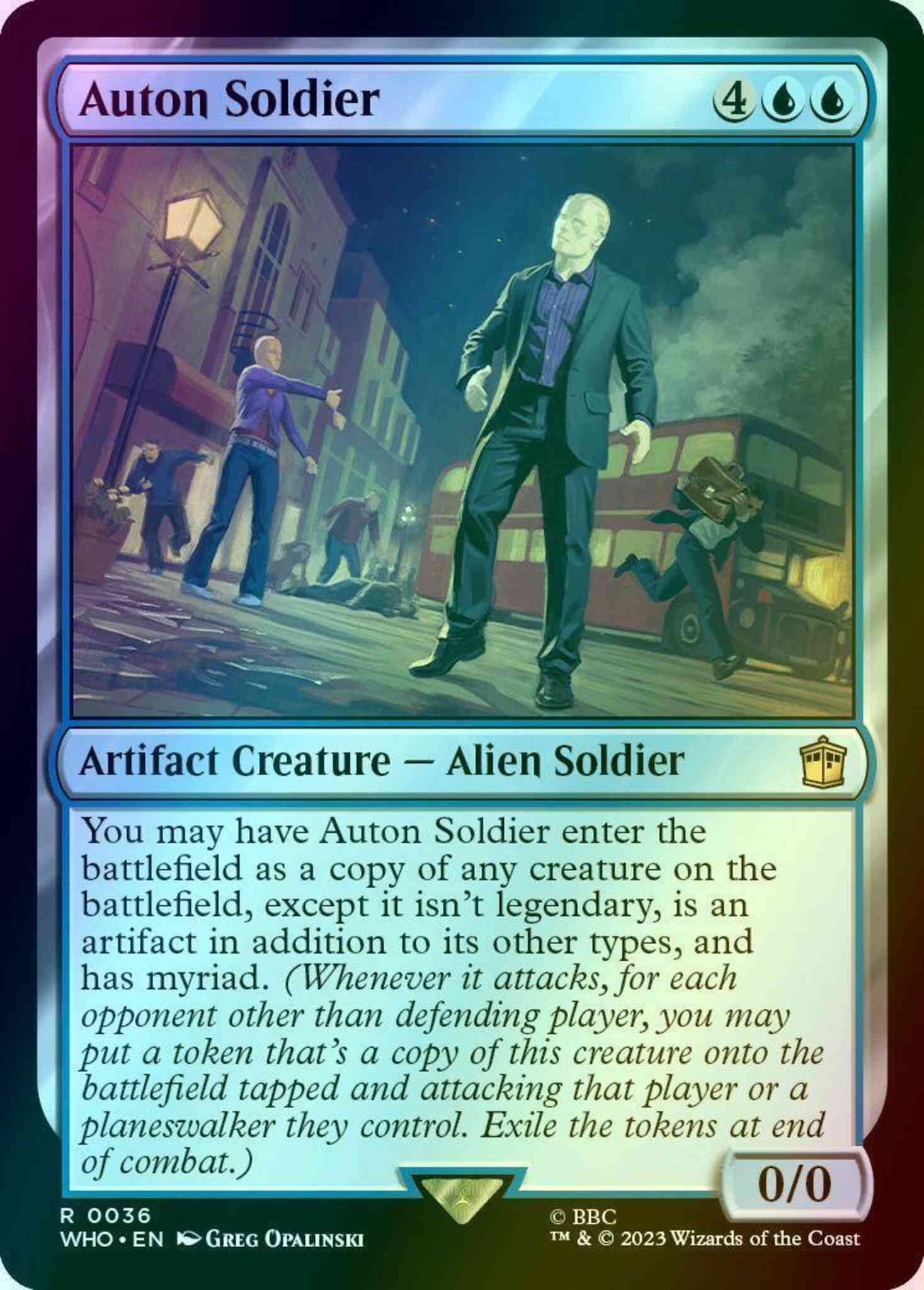 Auton Soldier [36] [Universes Beyond: Doctor Who] [Foil]