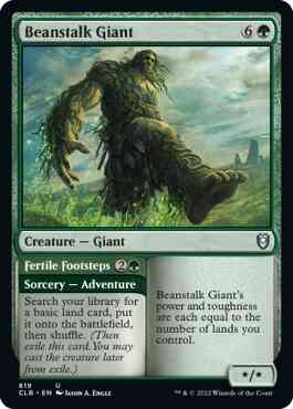 Beanstalk Giant // Fertile Footsteps [819] [Commander Legends: Battle for Baldur's Gate] [Non-Foil]