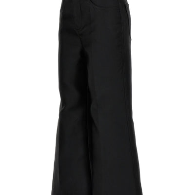 Giambattista Valli Cropped Silk Blend Pants