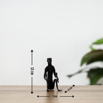 Bastar Tribal Wrought Iron Man Music Stand