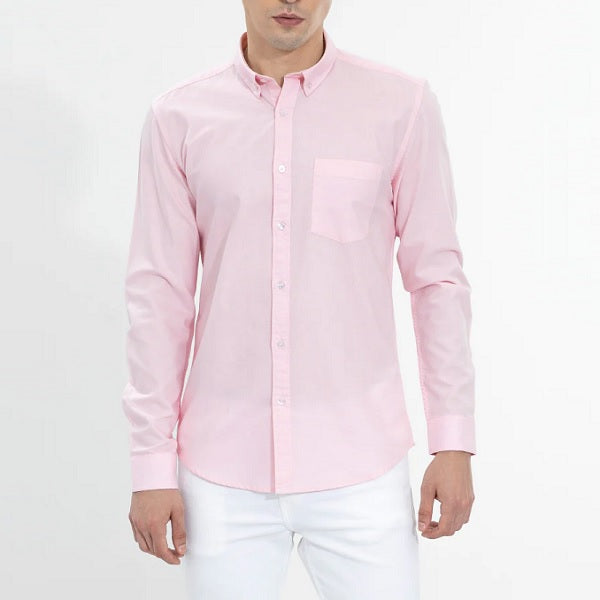 Combo of 2 Cotton Shirt for Man (Navy Blue and Pink)