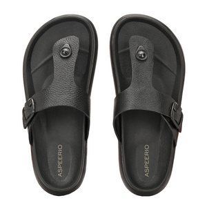 Comet Leather Slippers by Aspeerio