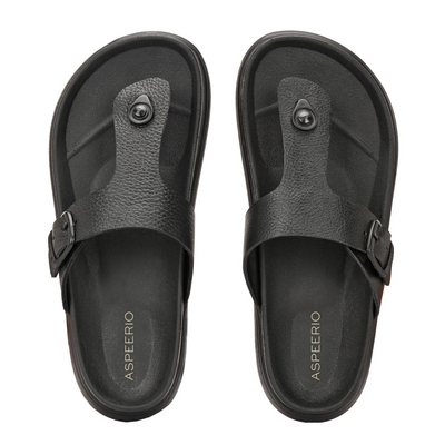 Comet Leather Slippers by Aspeerio