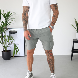 CAPO Lightweight Light Grey Cargo Shorts