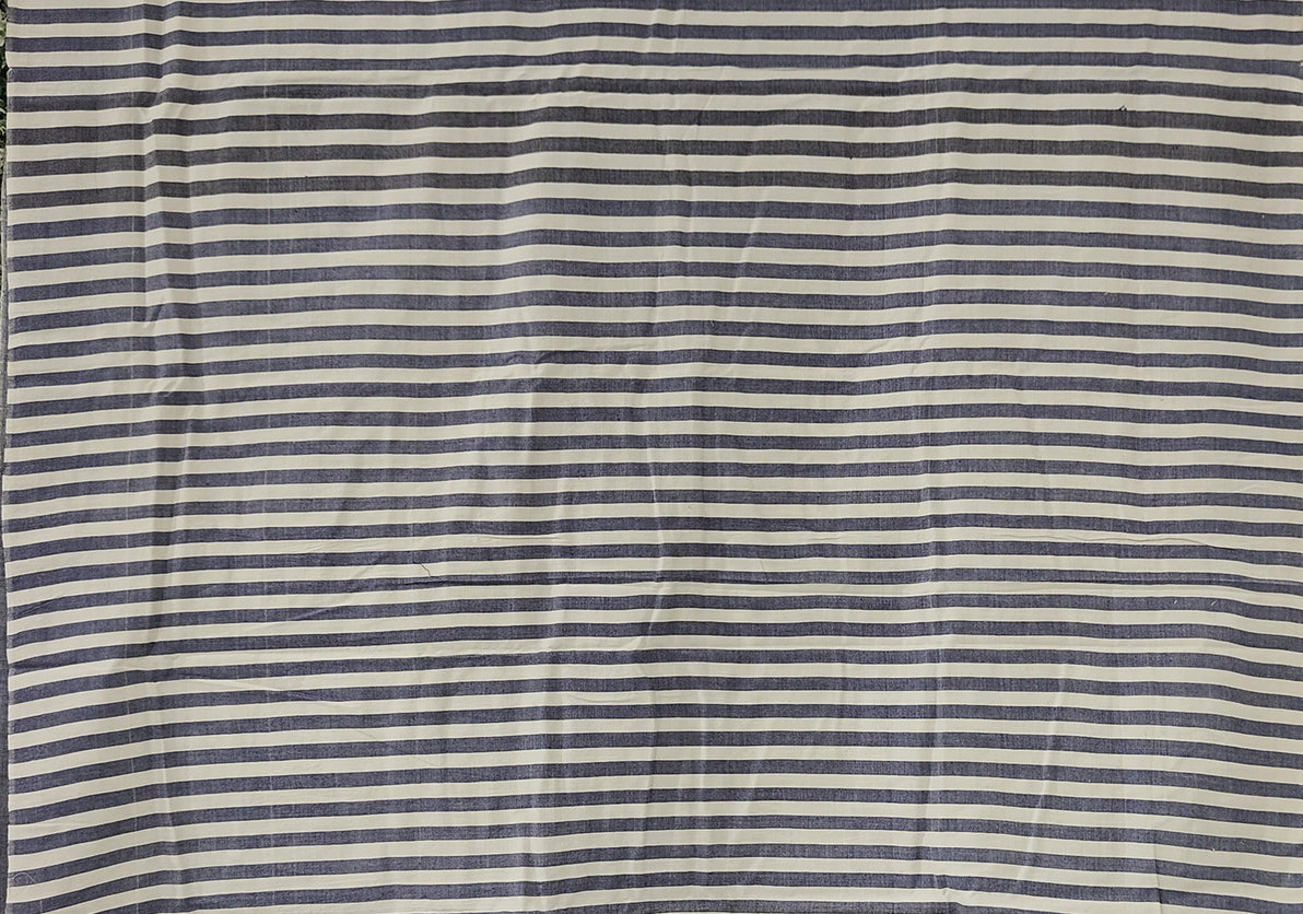 Blue white Odisha Ikat Sambalpuri Pure Cotton Saree