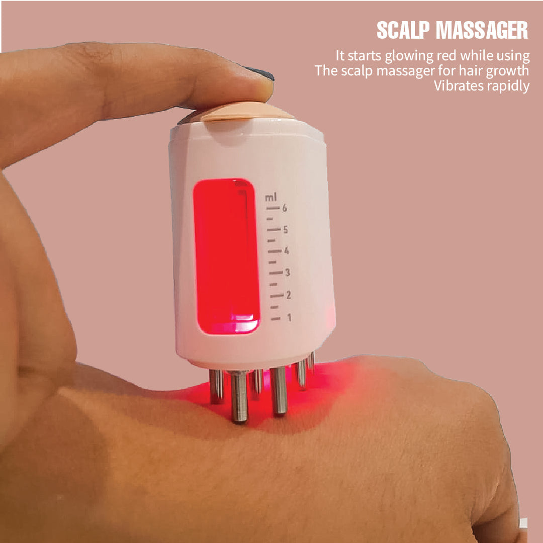 Upyogaa Red Light Therapy Electric Scalp Massager & Hair Oil Applicator | 1 Year Warranty