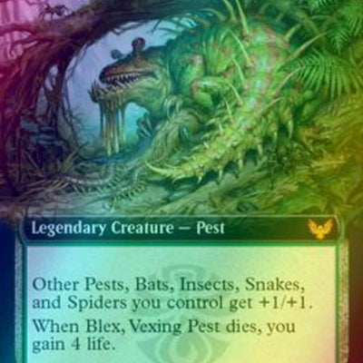 Blex, Vexing Pest // Search for Blex [322] [Extended Art] [Strixhaven: School of Mages] [Foil]