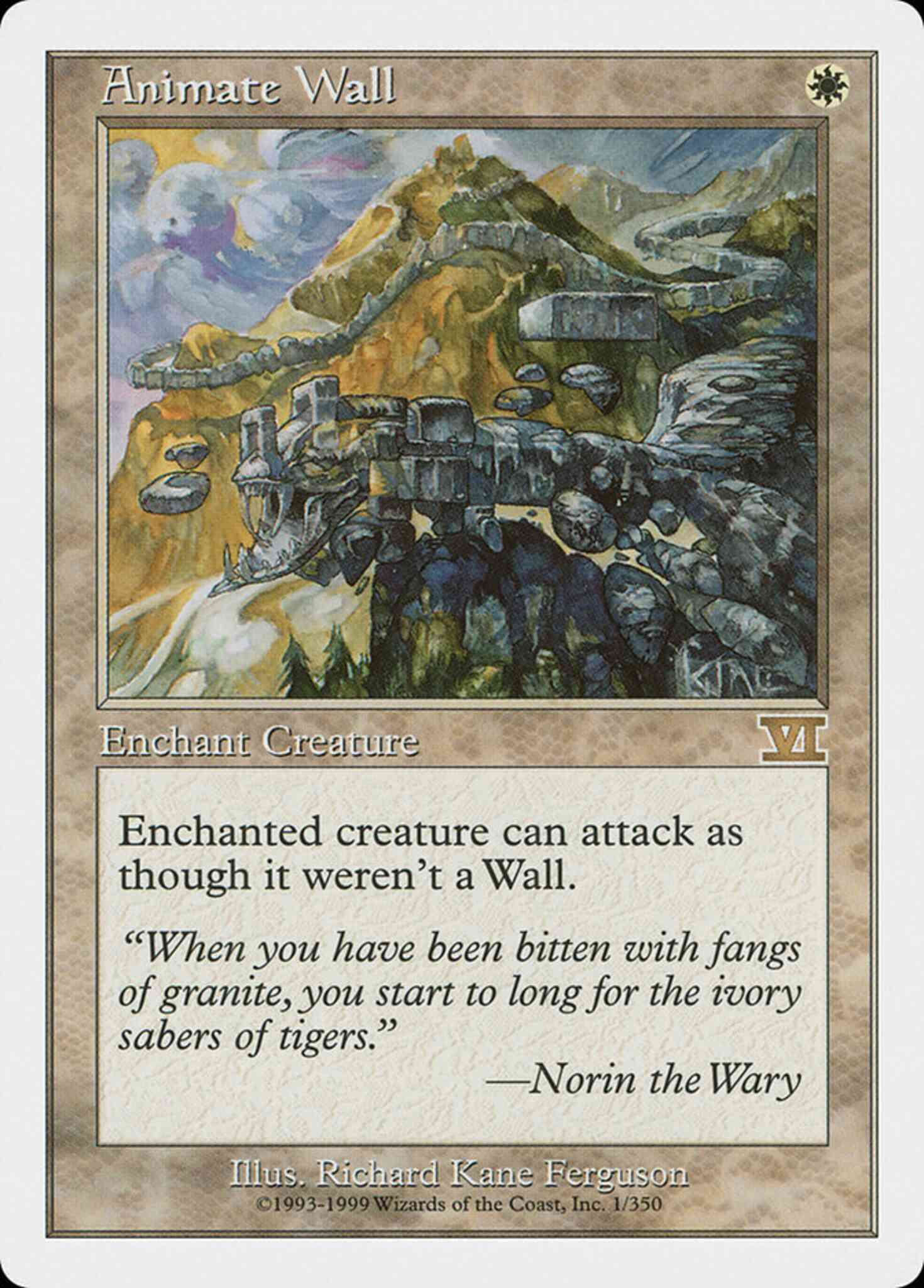 Animate Wall [1] [Classic Sixth Edition] [Non-Foil]