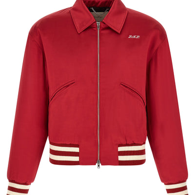 Second/Layer Aces Satin Club Bomber Jacket