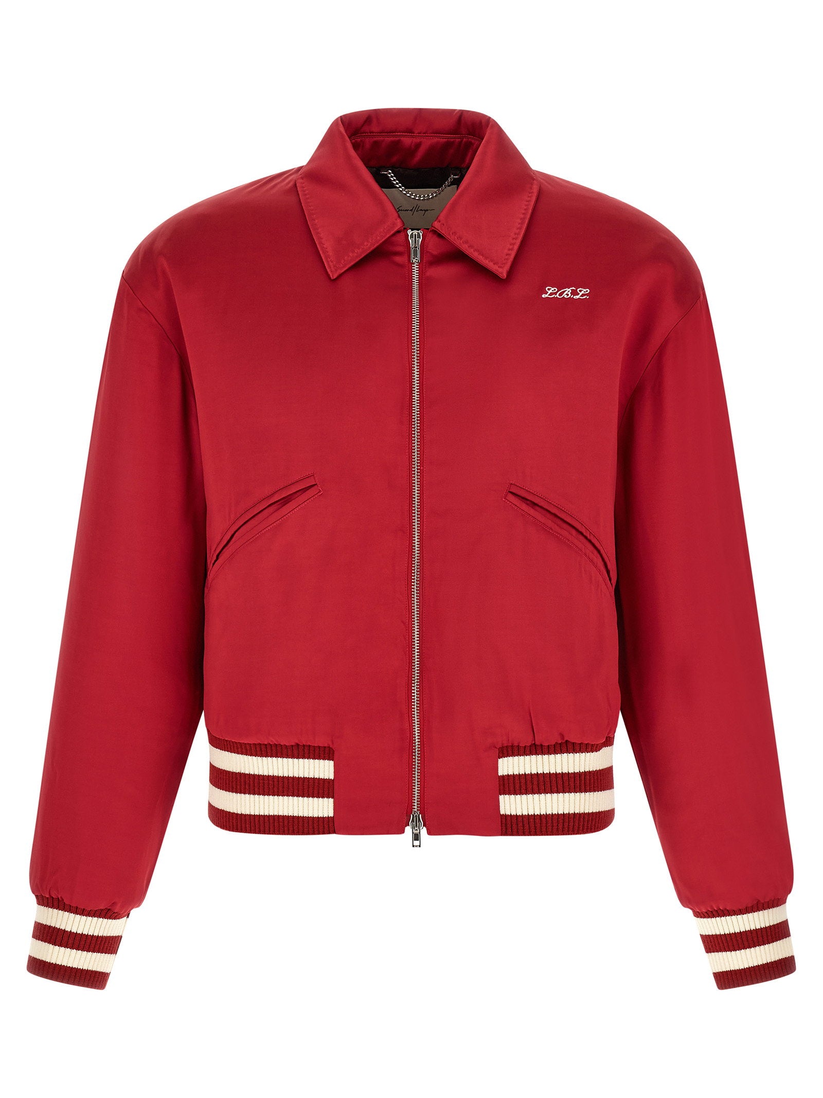 Second/Layer Aces Satin Club Bomber Jacket
