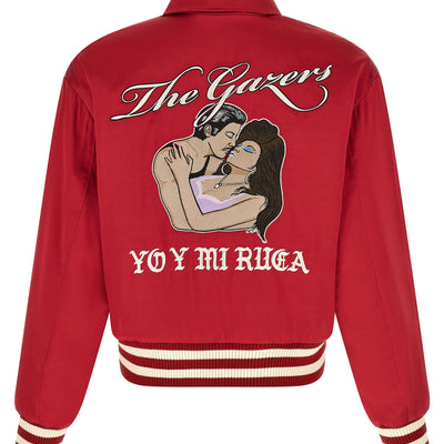 Second/Layer Aces Satin Club Bomber Jacket