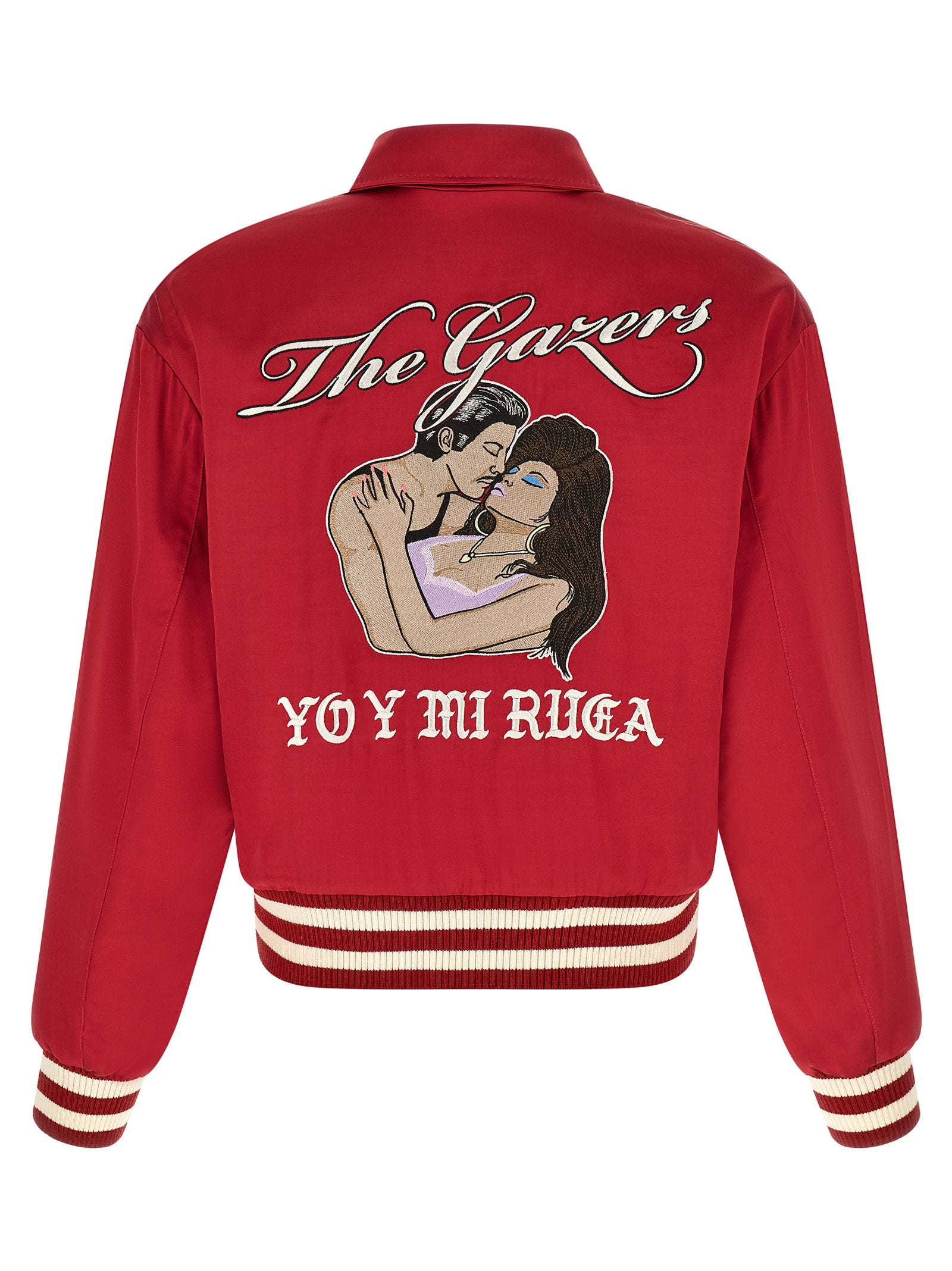 Second/Layer Aces Satin Club Bomber Jacket