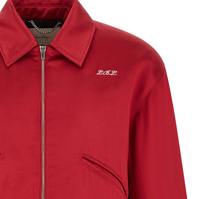 Second/Layer Aces Satin Club Bomber Jacket