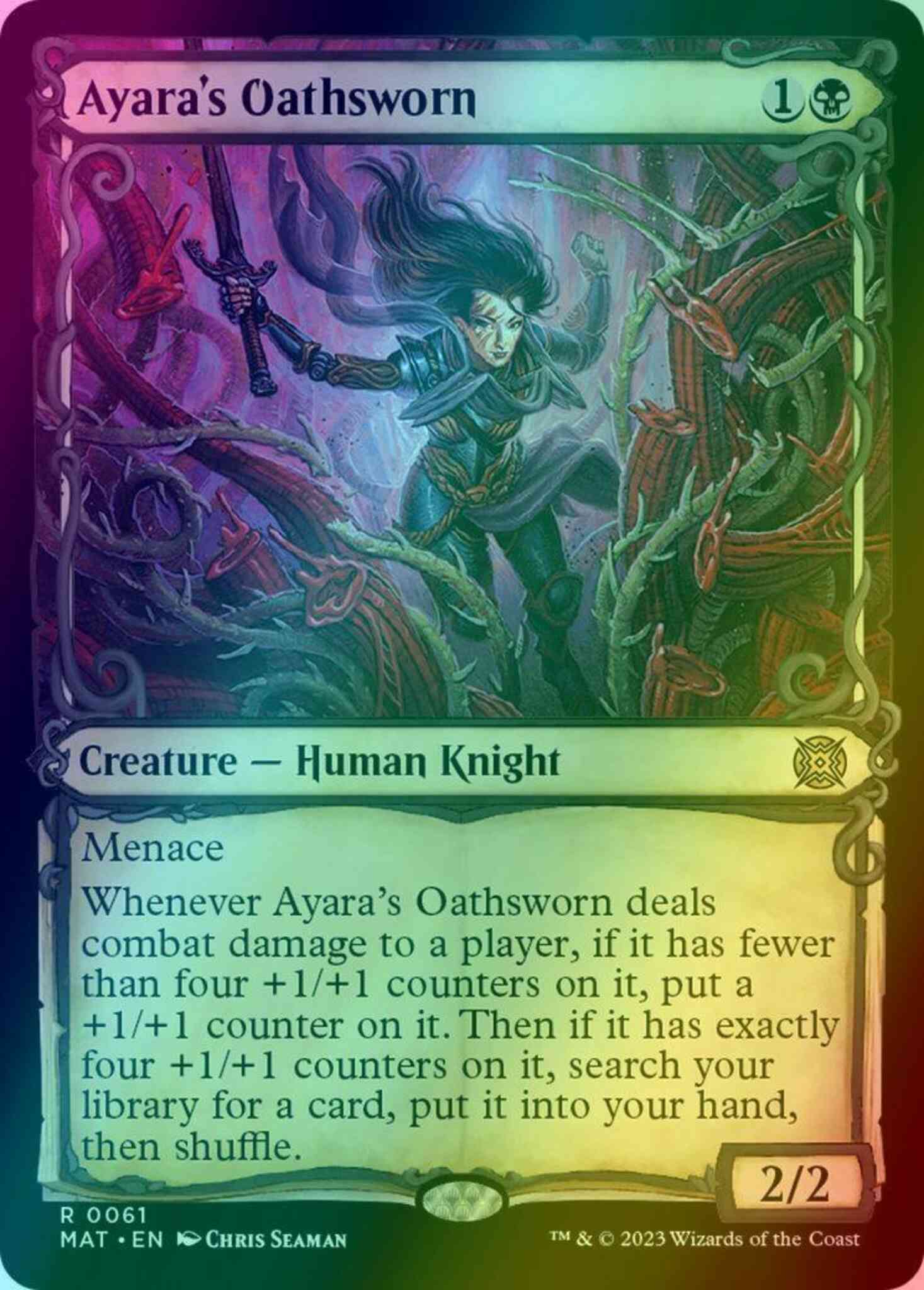 Ayara's Oathsworn [61] [Planar Showcase] [March of the Machine: The Aftermath] [Foil]