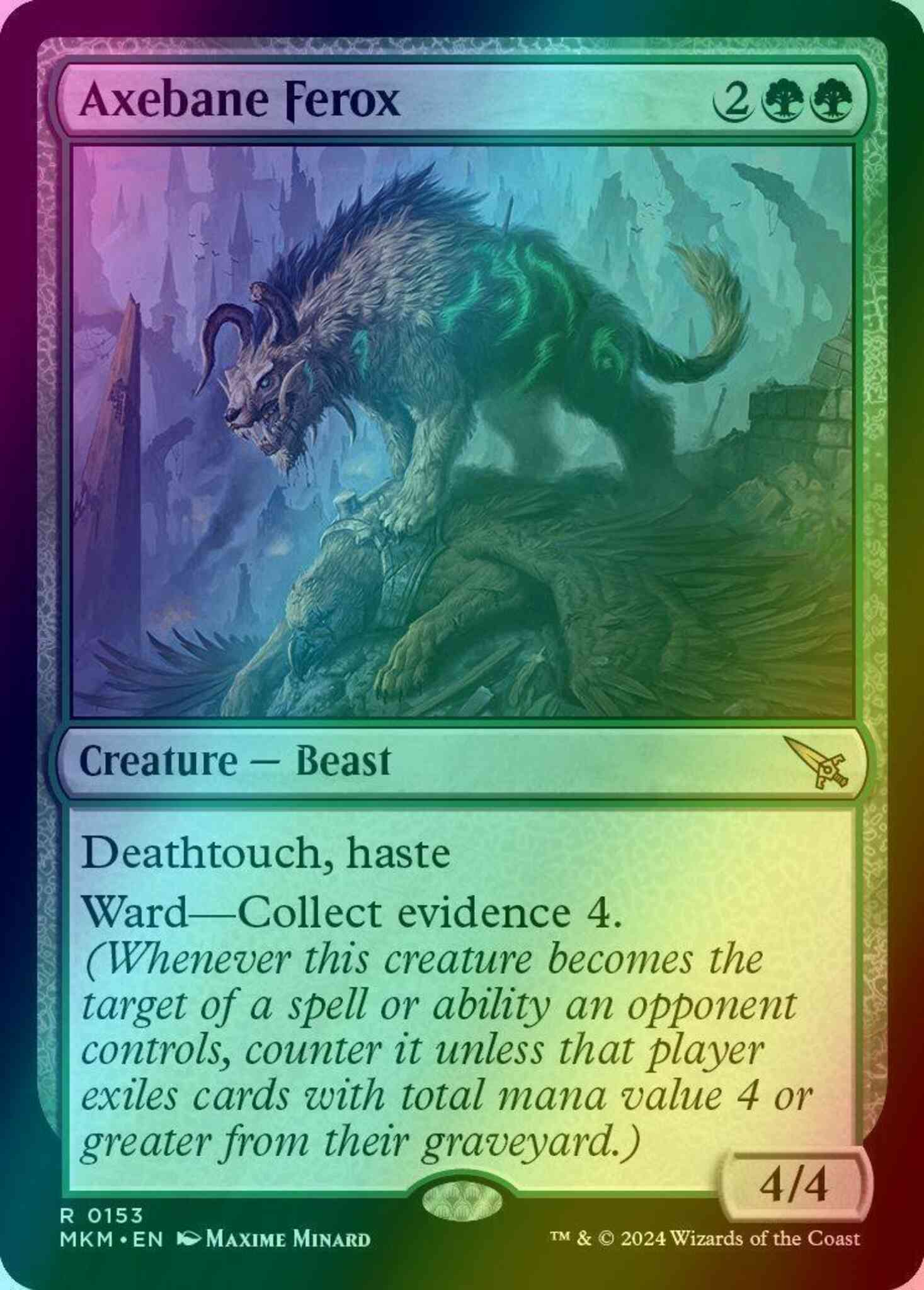 Axebane Ferox [153] [Murders at Karlov Manor] [Foil]