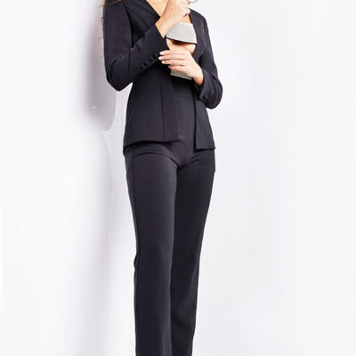Jovani 24119 Beaded Long Metallic Formal Pant Suit