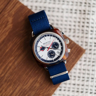 Clubmaster Regatta Men Quartz White Dial Chronograph Nato Watch 241542.SA.T.2.NNB