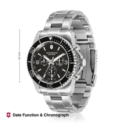 Victorinox Maverick Black Dial Men 43mm 241695