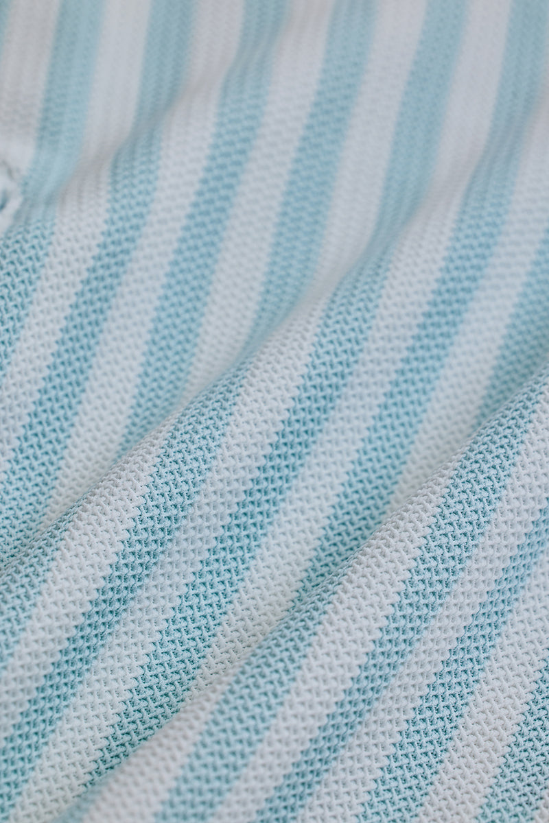 Light Blue Stripes Slim Fit Shirt