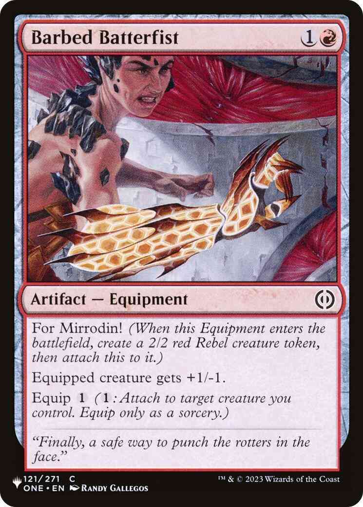 Barbed Batterfist [ONE-121] [The List] [Non-Foil]