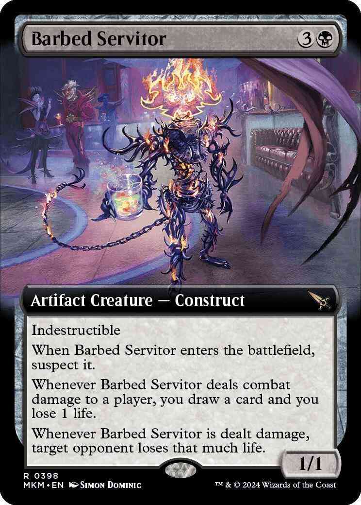 Barbed Servitor [398] [Extended Art] [Murders at Karlov Manor] [Non-Foil]