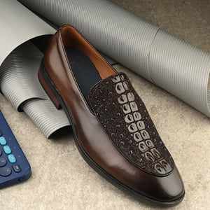 Titanium Party Loafers by Aspeerio